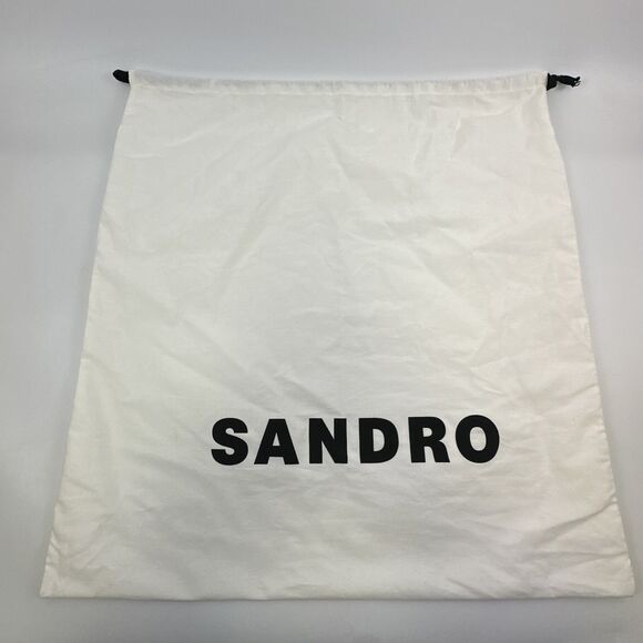 SANDRO Kasbah Large Tote Bag Smooth Leather Chocolat Brown Handbag Purse Snap - Picture 10 of 16